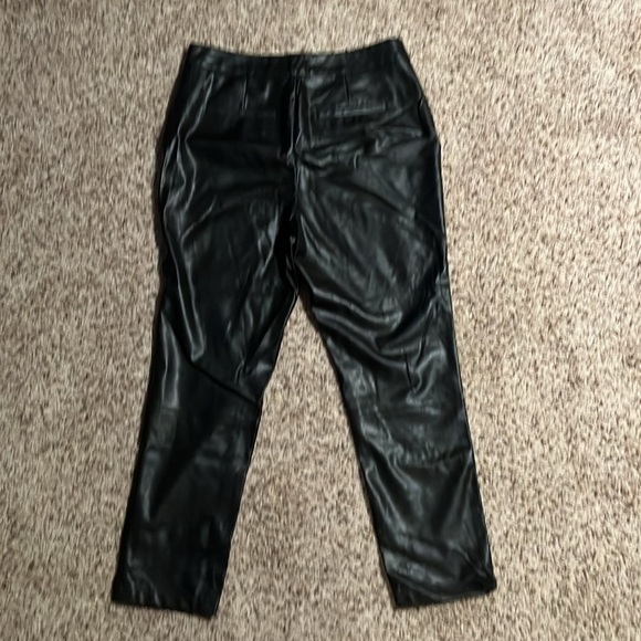 Size 12 express x negin mirsalehi black faux leather pants - Picture 3 of 4